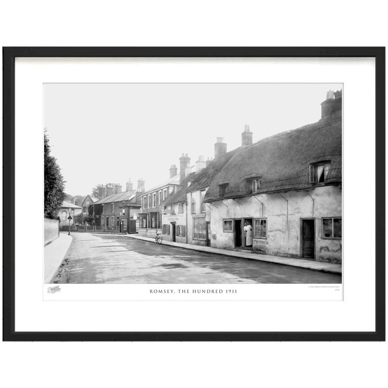 Romsey, The Hundred 1911 by Francis Frith - Single Picture Frame Print, 28cm H x 36cm W x 2.3cm D