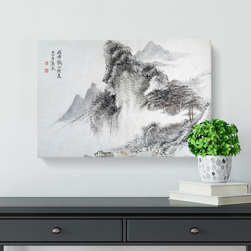 Landscape Vol.1 by Yun Shouping - Wrapped Canvas Painting, 35cm H x 50cm W x 3cm D