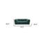 74" Emerald And Gold Velvet Loveseat