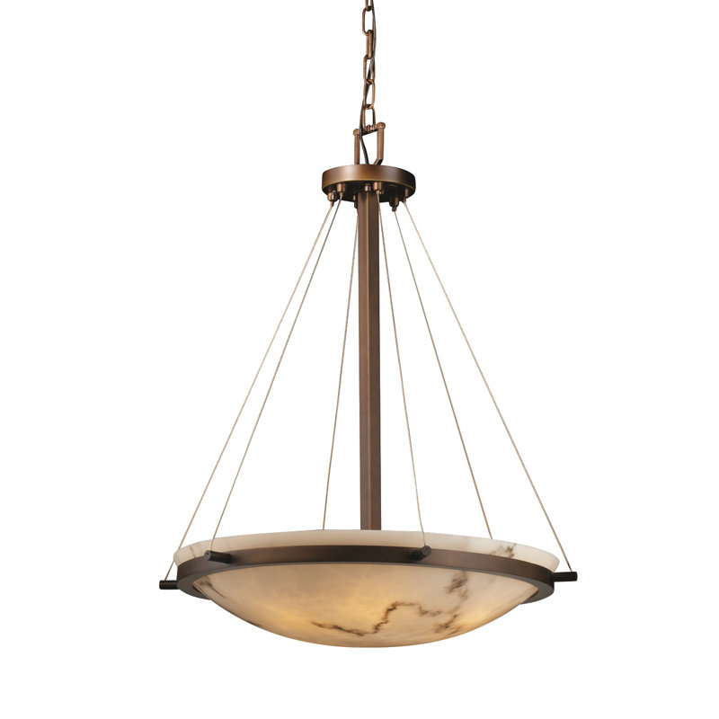 Luminaire suspendu 1 lumière DEL, Bronze foncé