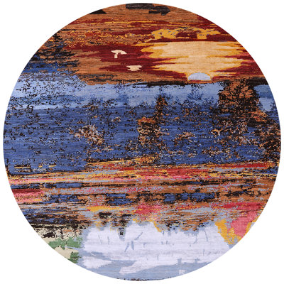 Tapis multicolore abstrait Bryceland