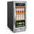 15" Beverage Refrigerator 130 Can Built-in Beer Cooler with Two Handle and Reversible Hinge