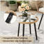  3 Piece Bistro Set, Rattan Garden Furniture Set with Tempered Glass Table, 2 Chairs, Removable Cushions, Patio Set for Porch, Garden, Deck, Beige
