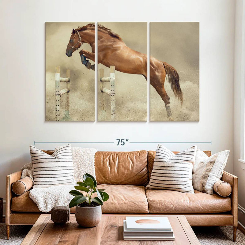 Brampt Powerful Jumping Horse, 42" H x 65" W