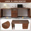 Bureau moderne en L avec 3 tiroirs-681300886