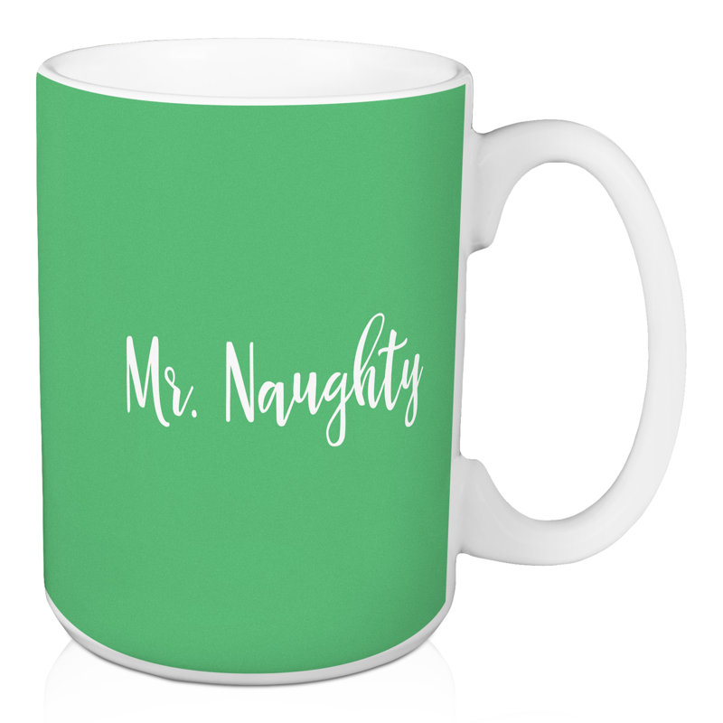 Grande tasse à café mr. naughty Gulley, Vert clair