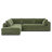 Marcel 122"W Fabric Sectional in Sagano Green-97782868-97782871