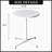 Dairon Round Outdoor Bistro Table-356115534-366276042