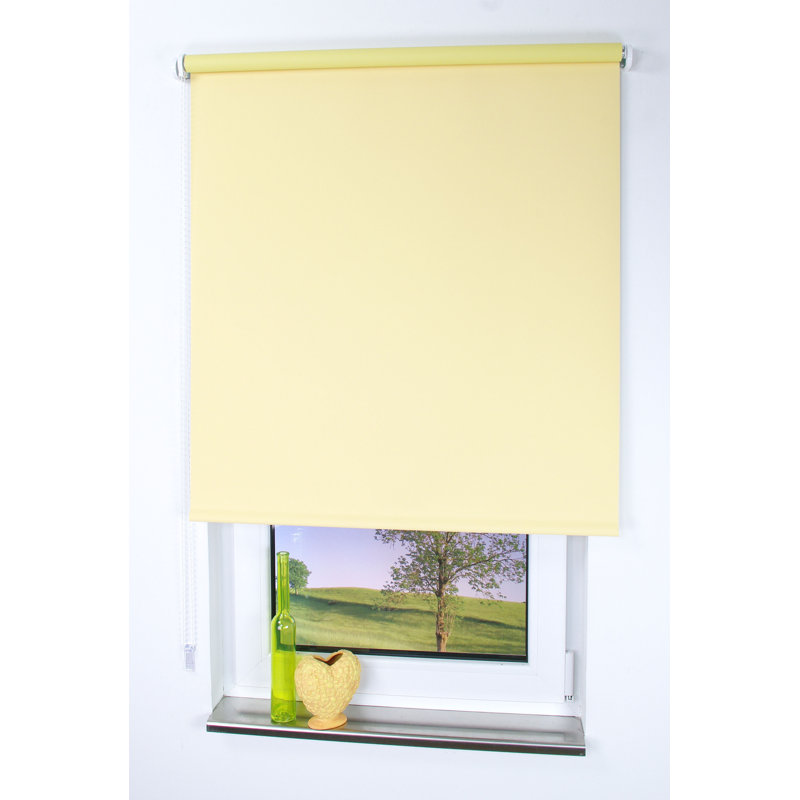 Blackout Roller Blind, 202cm L x 180cm W, Yellow