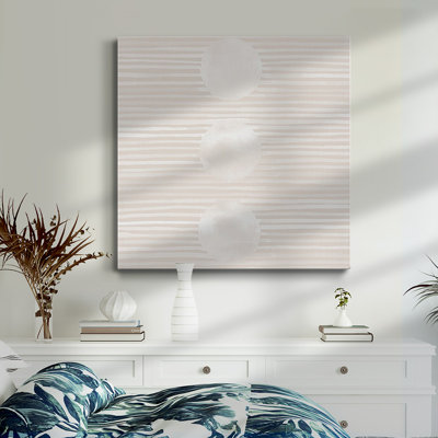 Toile tendue avec châssis Soft Planets II-Premium - prête à être accrochée