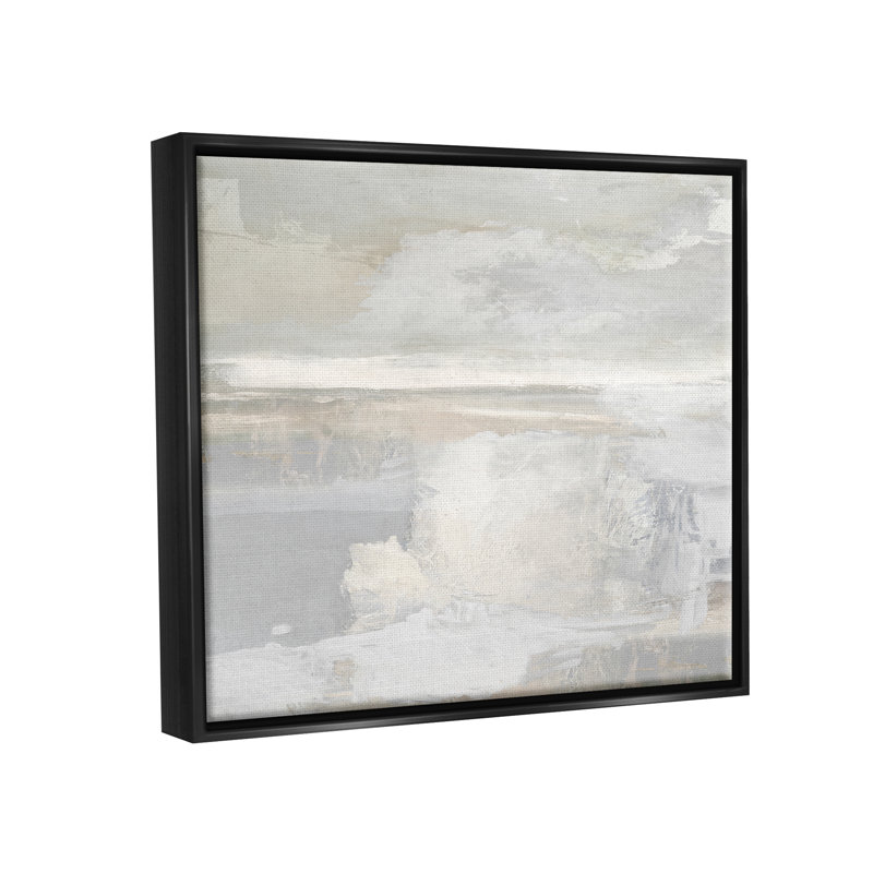 "Wrought Studio ™", paysage gris moderne encadré par Floater par Rachel Springer, H 25 po x l 31 po x P 1,7 po