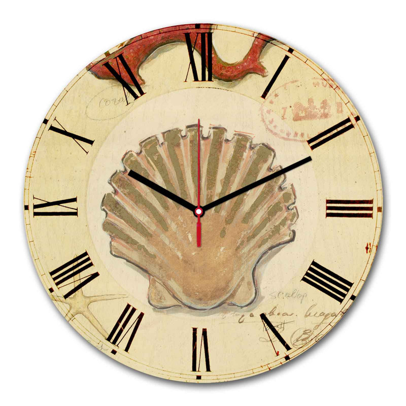 Horloge murale élégante Elegant, 11,8 pouces de diamètre | 100% panneau de fibres à densité moyenne avec une épaisseur de 0,2 pouce | Design élégant pour la maison ou le bureau | La montre moderne ajoute de la sophistication à n'importe quel espa