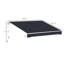 Auvent de terrasse mural rétractable L 98,5 po x l 78,8 po-788259822