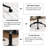 Faux Leather Office Chair Same Color Cushion and Base Task Chair Computer Desk Chair-1355526630