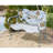 43" Mermaid Metal Garden Patio Bench