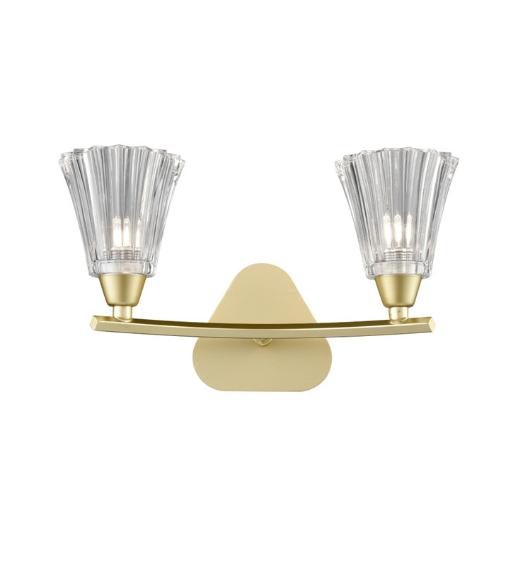 Clemmy Armed Sconce, Matt Gold