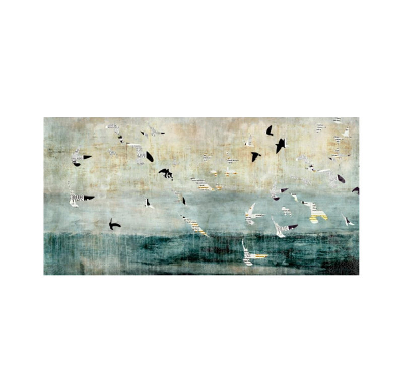 Learn To Fly Print by Chelsea Art Studio, 27" H x 54" W, Knife Gel