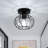1-Light 7In Crystal Flush Mount Ceiling Light
