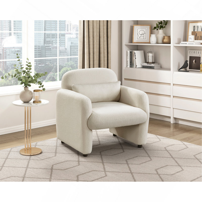 Chaise d'appoint 1 pièce, Beige