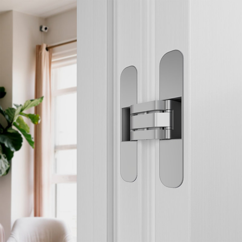 Primed White Solid Core Frameless Left-Handed Interior Door
