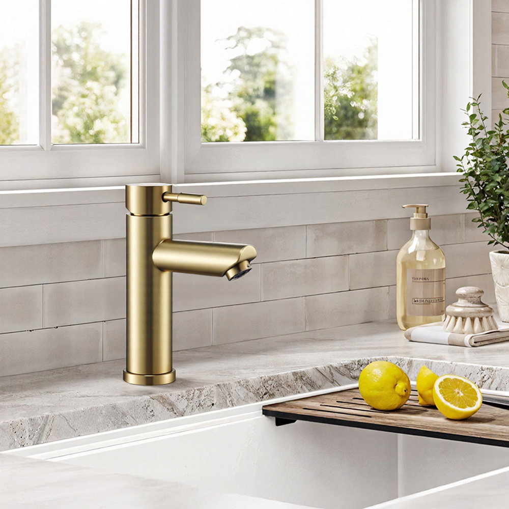 Stainless Steel Sink Tap with Single Lever