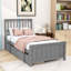 Lit plateforme simple en bois avec tiroirs de rangement intégrés-1240202143