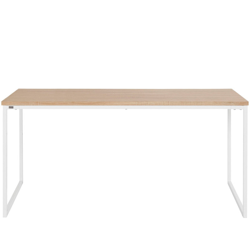 Neshaun Metal Base Dining Table, 76cm H x 90cm W x 180cm L