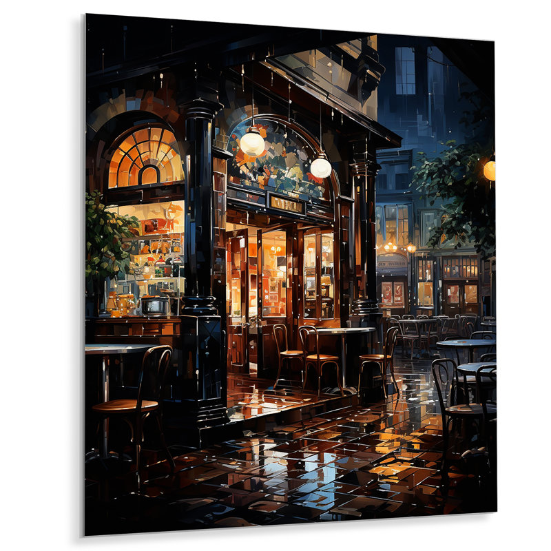 Night Jazz Serenade 5 - Jukeboxes, art mural en métal, H 40 po x l 30 po x P 1,5 po