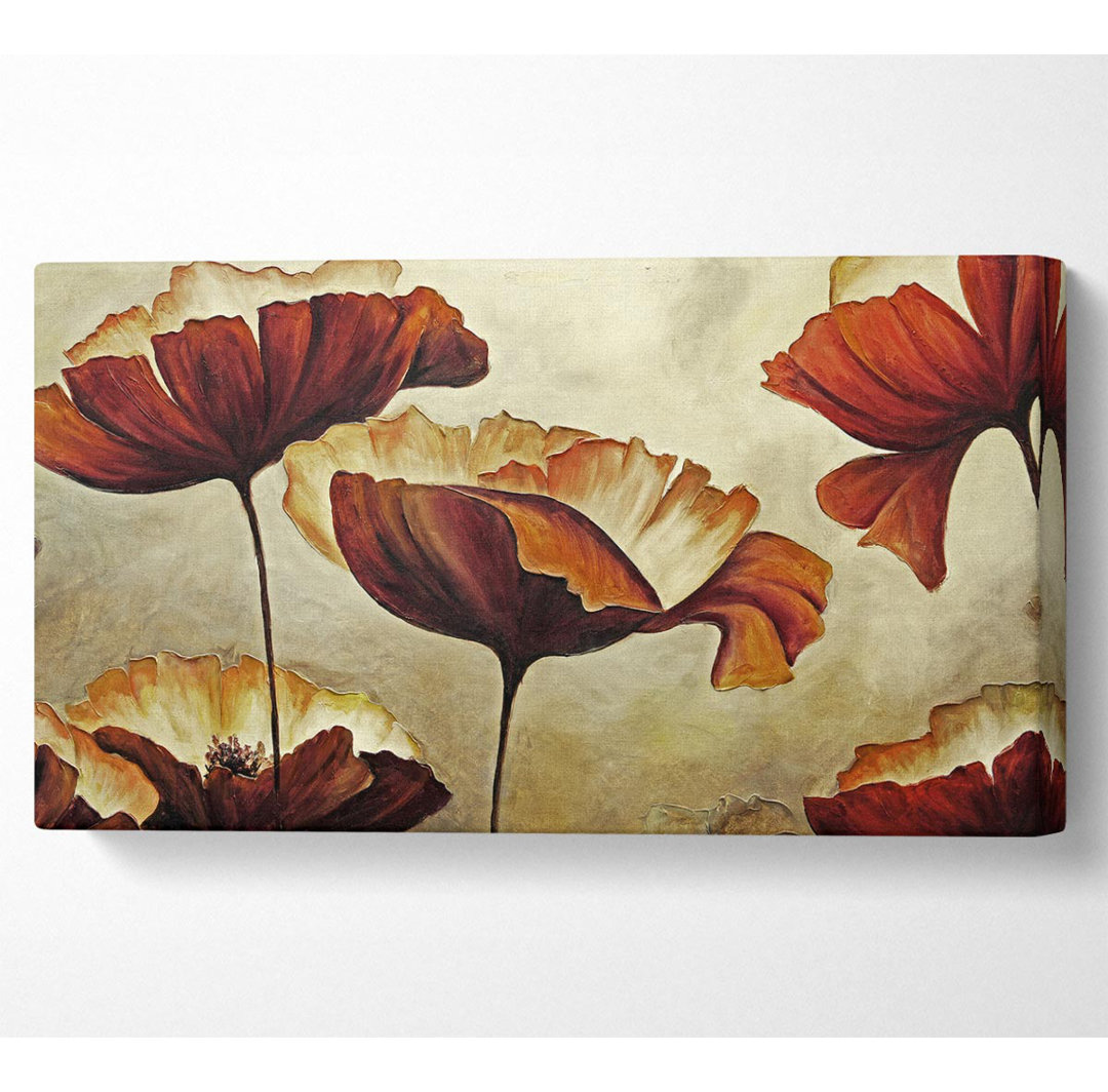 Osbaldo Chocolate Poppy Skies 1 - Wrapped Canvas Kunstdrucke