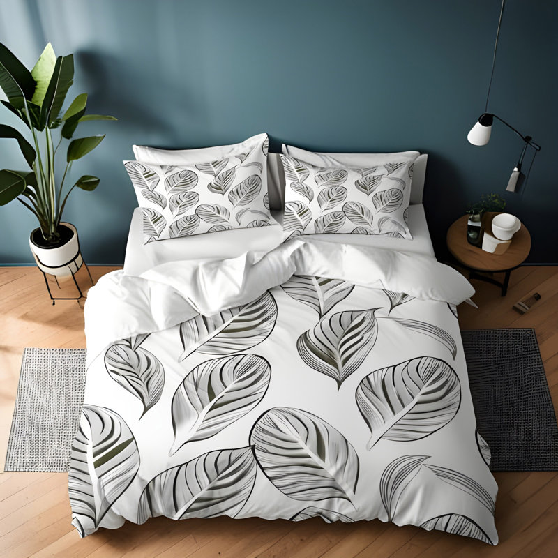 Literie , Housse de couette grand + 2 grandes taies décorat