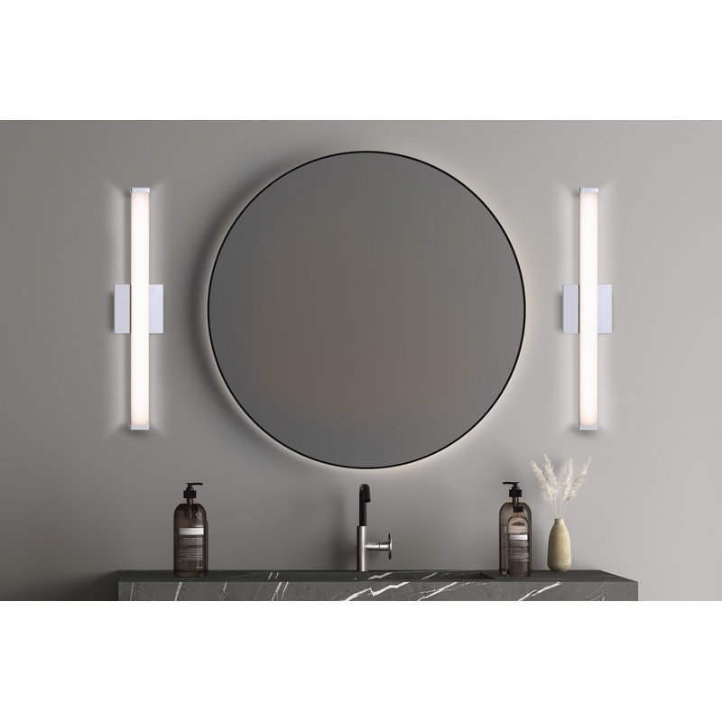 Éclairage pour meuble-lavabo à DEL 24 po Ronning, Chrome chrome, H 2 po x l 24 po x P 2 po