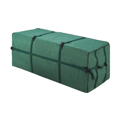 Christmas Tree Storage Bag - Canvas Container with Zipper and Binding Straps for Up to 9-Foot Artificial Trees and Decorations