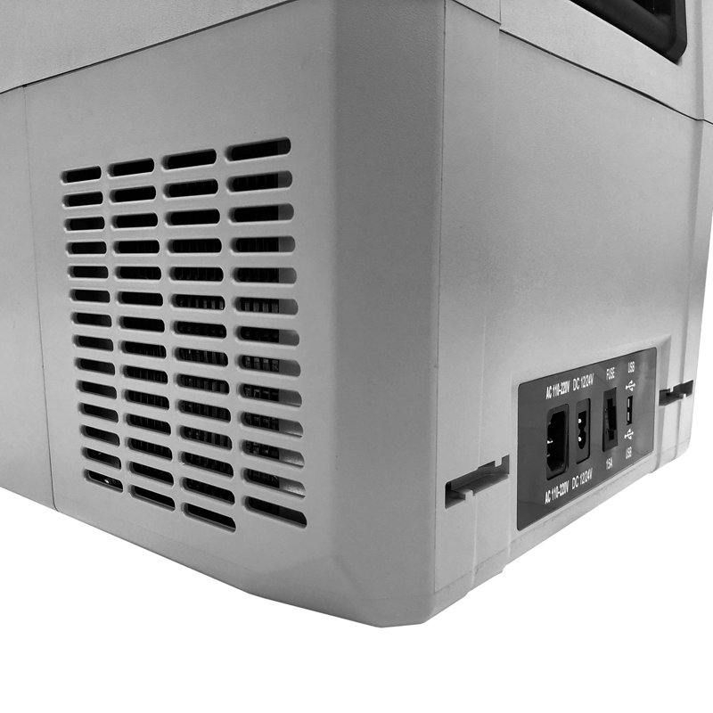 Gray 34 Quart Electric Portable Freezer Refrigerator