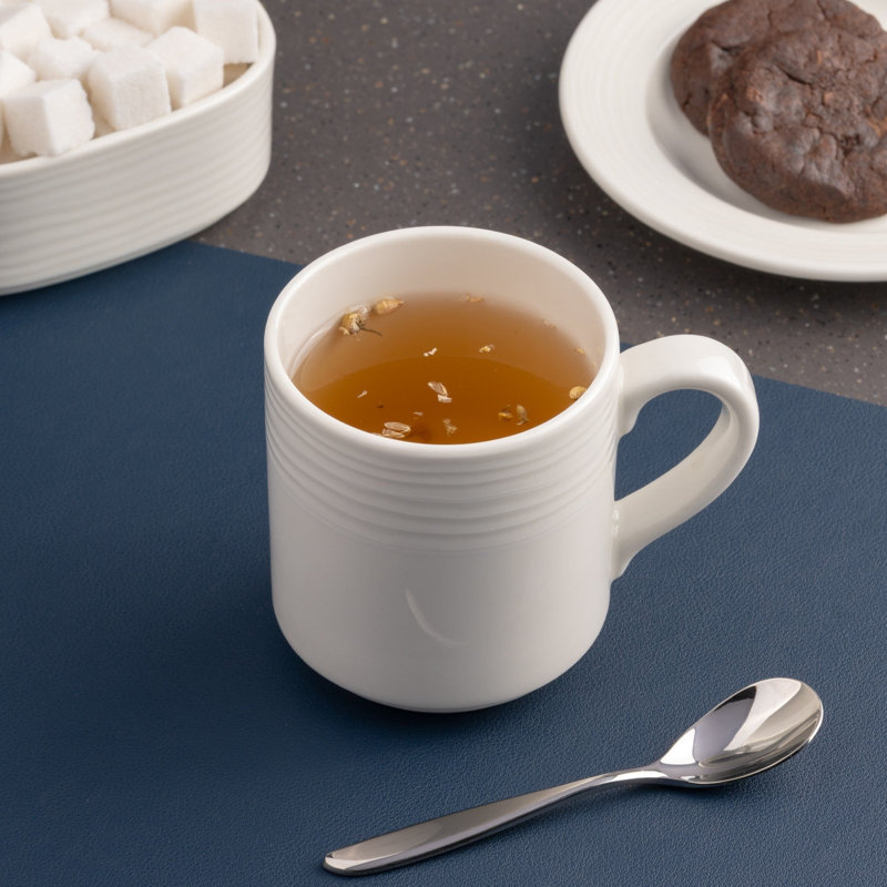Tasse à café empilable en porcelaine | Ivoire | 10 oz