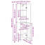 Highboard 2 Pcs Black Oak Engineered Wood-1392506902