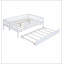 Wood Daybed with Trundle and Fence Guardrails-1171555869-1171555870
