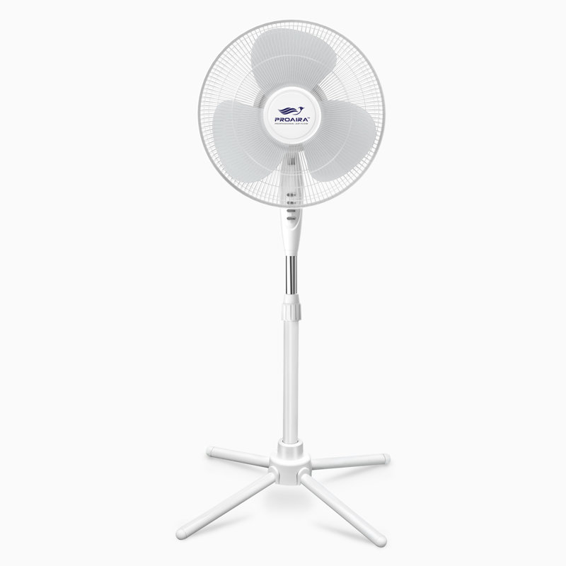 Ventilateur sur pied 16 po Proaira, Blanc