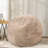 4 Feet Bean Bag Chair Foam Filled Round Pouf Chair-1908936382