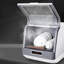 Lave-vaisselle de comptoir portatif 17,3 po, mini lave-vaisselle avec 3 modes de lavage et de fruits, installation facile