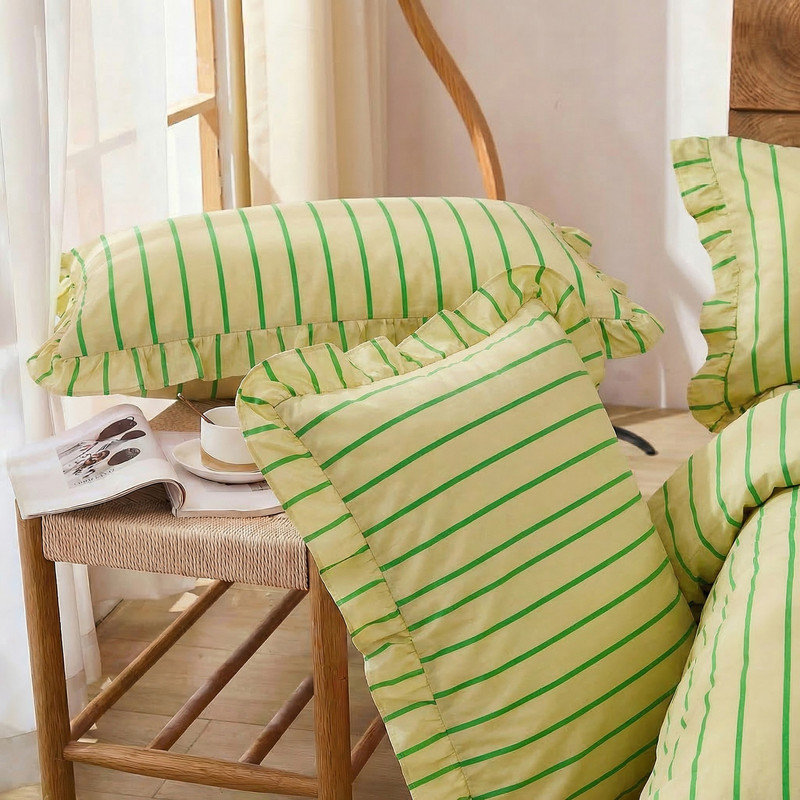 Cotton Twill Striped Comforter
