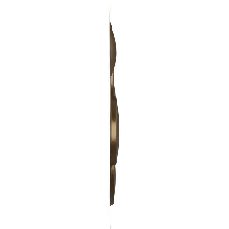 Panneau mural décoratif 3D FinuraWall l 19 5/8 po x H 19 5/8 po, UltraCover (couvre 2,67 pieds carrés), Bronze champagne