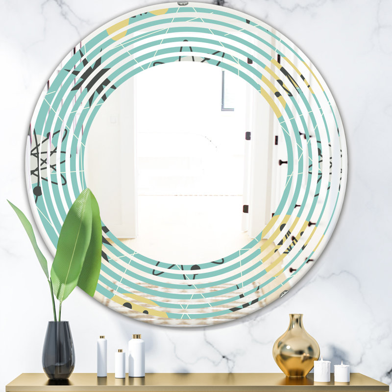 Miroir mural Wave 1950, 31,5 po x 31,5 po