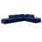 Itala Velvet L-Shaped Sectional Reversible-94482554