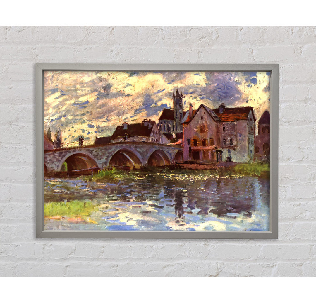 Sisley Bridge Of Moret - Einzelner Bilderrahmen Kunstdrucke auf Leinwand