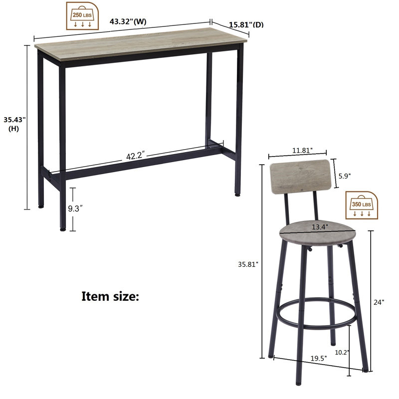Hitchita 43.32'' Console Table