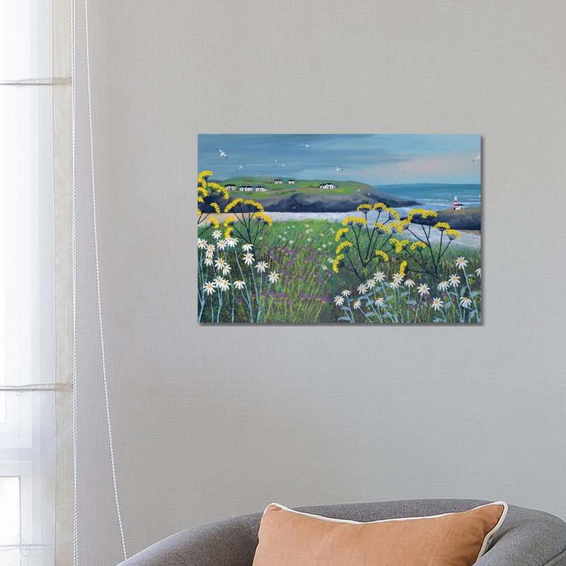 Headland Cottages by Jo Grundy - Wrapped Canvas Print, 66.04 cm H x 45.72 cm W