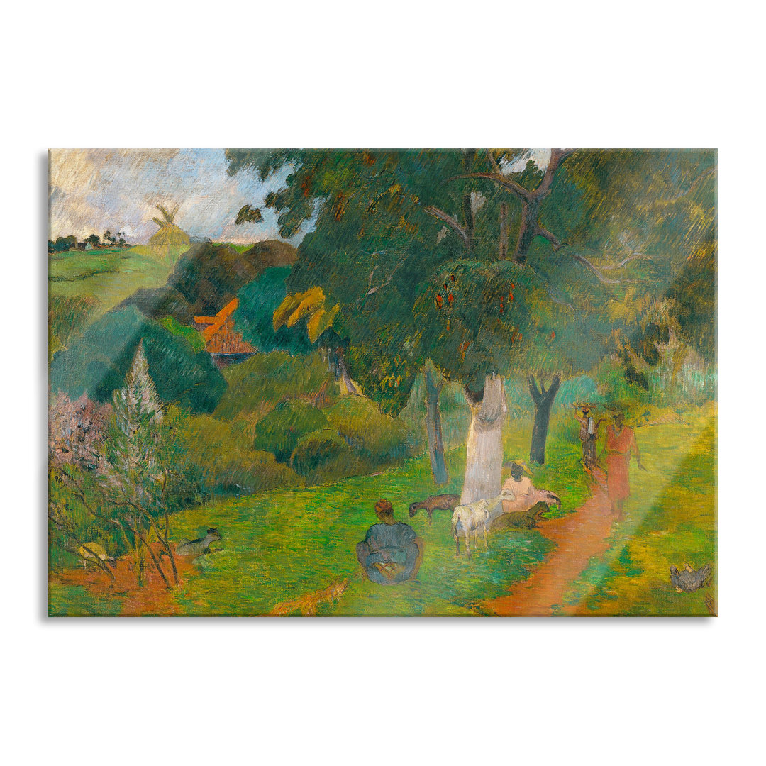 Glasbild Seerosen IV von Claude Monet