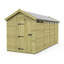 Total Sheds 6ft x 16ft Security Apex Shed - Heavy-Duty Hasp Staple Anti-Tamper - Pressure Treated Timber - UK Manufactured