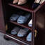Range-chaussures en bois massif de haute qualité