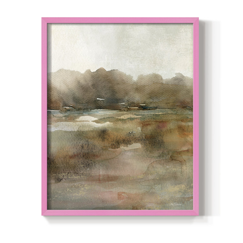 Impression encadrée Subtle Motion - bois massif, Rose, H 15 po x l 12 po
